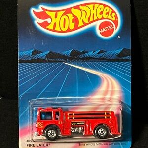 1987 Vintage Hot Wheels Fire Eater #4000 NEW Sealed Fire Truck Toy Car Die Cast